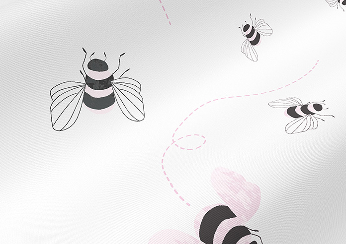 Bumble Bees, Spring - Twist&Fit Roller Blind - Image 4